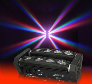 8pcs 10w οδηγημένη Cree ακτίνα αραχνών που κινεί τον επικεφαλής ελαφρύ φωτισμό σκηνικού Disco