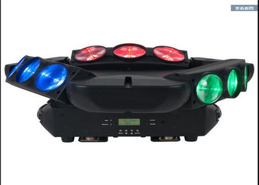 Ακτίνα αραχνών DMX512 100w που κινεί τον επικεφαλής φωτισμό 9 εναλλασσόμενο ρεύμα φω'των κεφαλιών 110-240V 50-60HZ