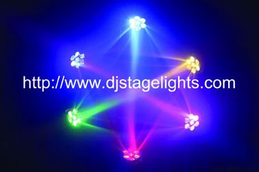7 X15W ασύρματες DMX512 των οδηγήσεων οι κινούμενες επικεφαλής οδηγήσεις ελαφριών ακτίνων RGBW παρουσιάζουν φω'τα