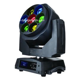 7 X15W ασύρματες DMX512 των οδηγήσεων οι κινούμενες επικεφαλής οδηγήσεις ελαφριών ακτίνων RGBW παρουσιάζουν φω'τα