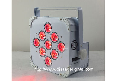 9pcsX18w δοχεία ισοτιμίας των ασύρματων οδηγήσεων DMX των οδηγήσεων, επανακαταλογηστέο οδηγημένο σκηνικό φως