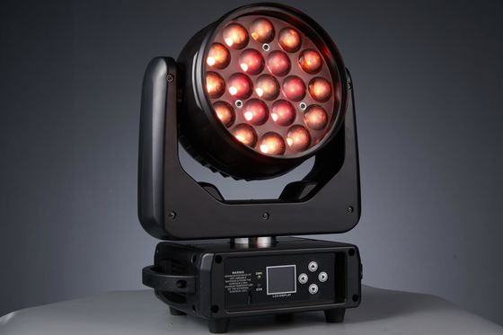 19LEDs Ζουμ LED κινητό φως κεφαλής για νυχτερινό κλαμπ Συνέδριο μουσικό πάρτι
