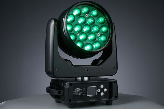 19LEDs Ζουμ LED κινητό φως κεφαλής για νυχτερινό κλαμπ Συνέδριο μουσικό πάρτι