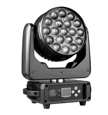 19LEDs Ζουμ LED κινητό φως κεφαλής για νυχτερινό κλαμπ Συνέδριο μουσικό πάρτι
