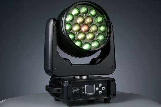 19LEDs Ζουμ LED κινητό φως κεφαλής για νυχτερινό κλαμπ Συνέδριο μουσικό πάρτι