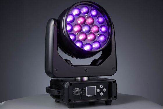 19LEDs Ζουμ LED κινητό φως κεφαλής για νυχτερινό κλαμπ Συνέδριο μουσικό πάρτι