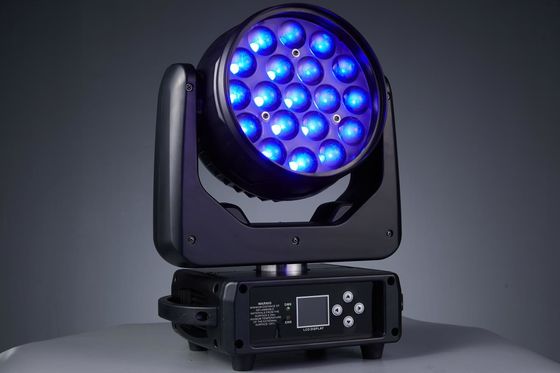 19LEDs Ζουμ LED κινητό φως κεφαλής για νυχτερινό κλαμπ Συνέδριο μουσικό πάρτι