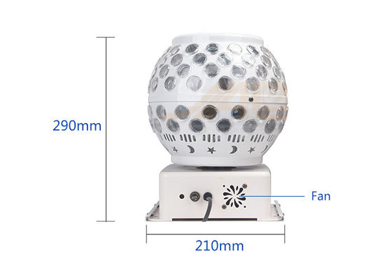 RGB 3 σε 1 στάδιο Disco επίδρασης των οδηγήσεων 50W ανάβουν τη μαγική σφαίρα κρυστάλλου
