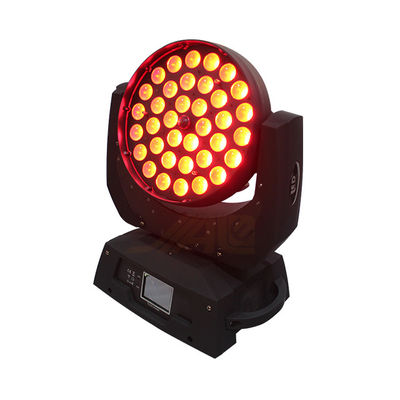 DMX512 κινούμενο επικεφαλής φως των σκηνικών 36*12W οδηγήσεων με το ζουμ