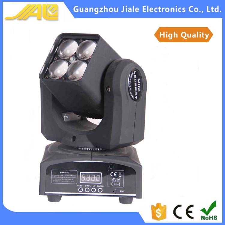 Νέο 4pcs 10w 4in1 οδήγησε τα μίνι κινούμενα επικεφαλής ελαφριά πλυσίματος φω'τα του DJ ζουμ ελαφριά